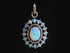 Pave Diamond Stunning Opal Pendant, Gorgeous Fiery Opal, (DOP-7119)